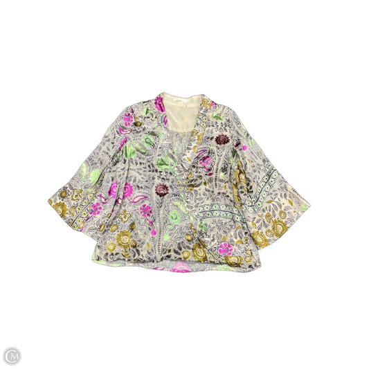 Blouse 3/4 Sleeve By Floreat In Multi-colored, Size: Xs