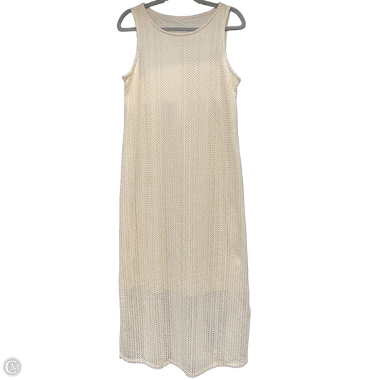 Dress Casual Midi By Investments In Beige, Size: S