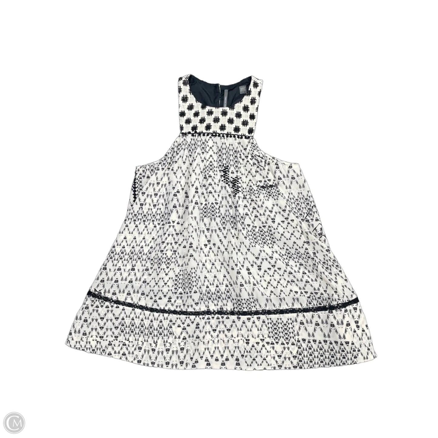 Top Sleeveless By Cmc In Black & Cream, Size: 4