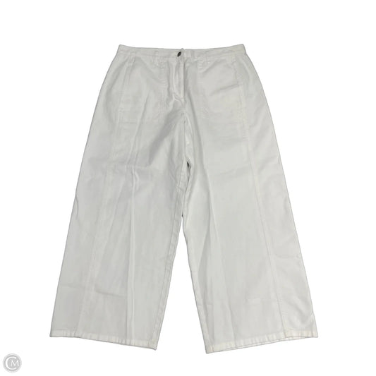 Pants Wide Leg By Eileen Fisher In White, Size: Lp