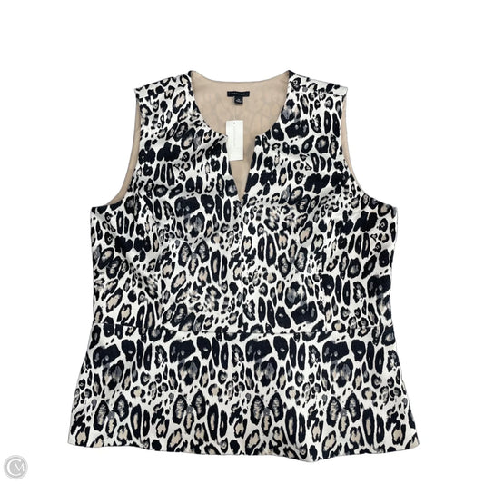 Top Sleeveless By Ann Taylor In Animal Print, Size: 16
