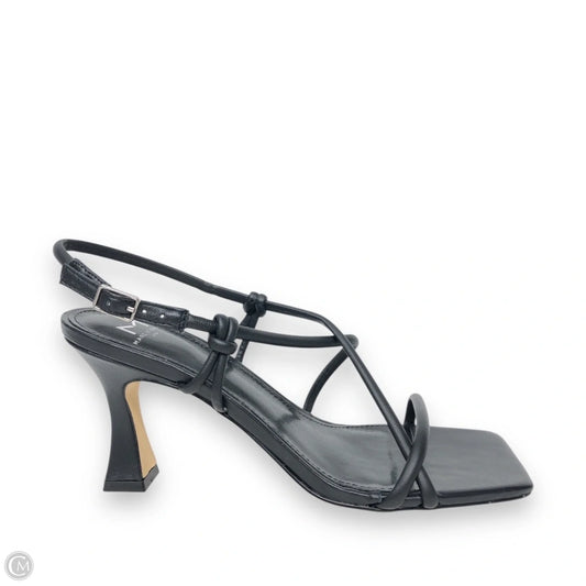 Sandals Heels Block By Marc Fisher In Black, Size: 7.5