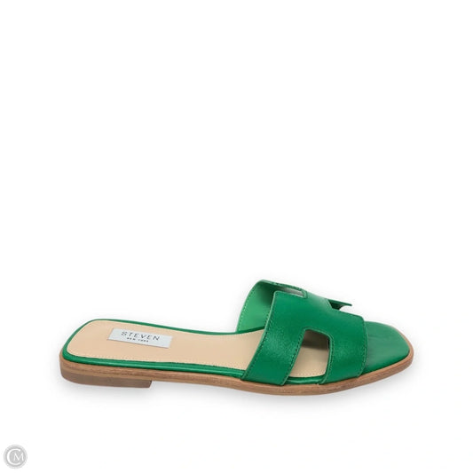 Sandals Flats By Steve Madden In Green, Size: 8