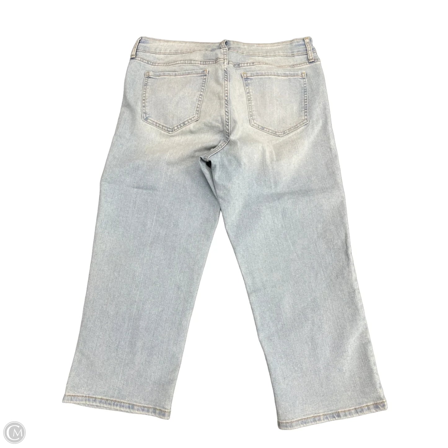 Capris By Vintage America In Blue Denim, Size: 10p