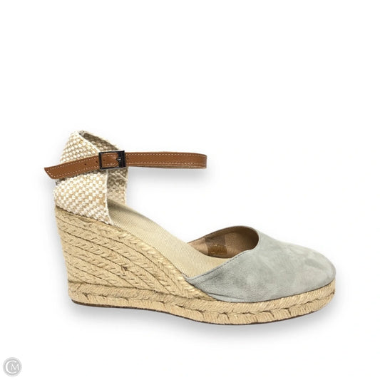 Shoes Heels Wedge By Clothes Mentor In Grey, Size: 8.5