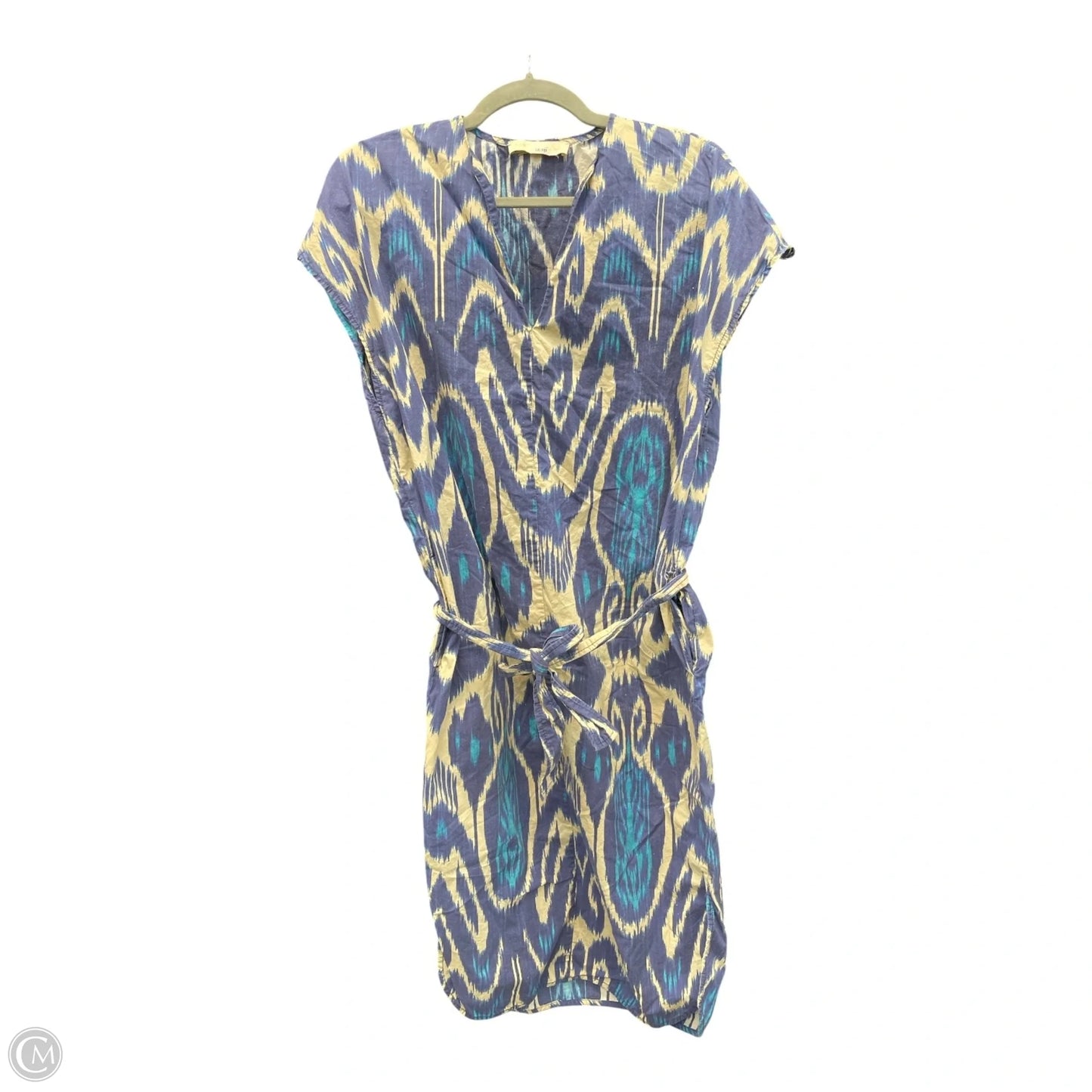 Dress Casual Short By Cmb In Blue & Cream, Size: 0