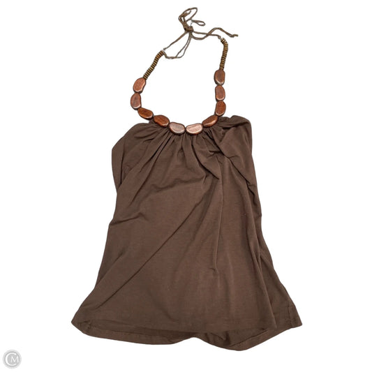 Top Sleeveless By Bcx In Brown, Size: M