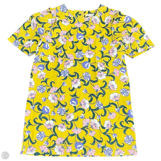 Dress Casual Short By Moon River In Yellow, Size: L