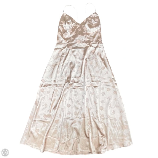 Dress Casual Midi By Clothes Mentor In Beige, Size: M