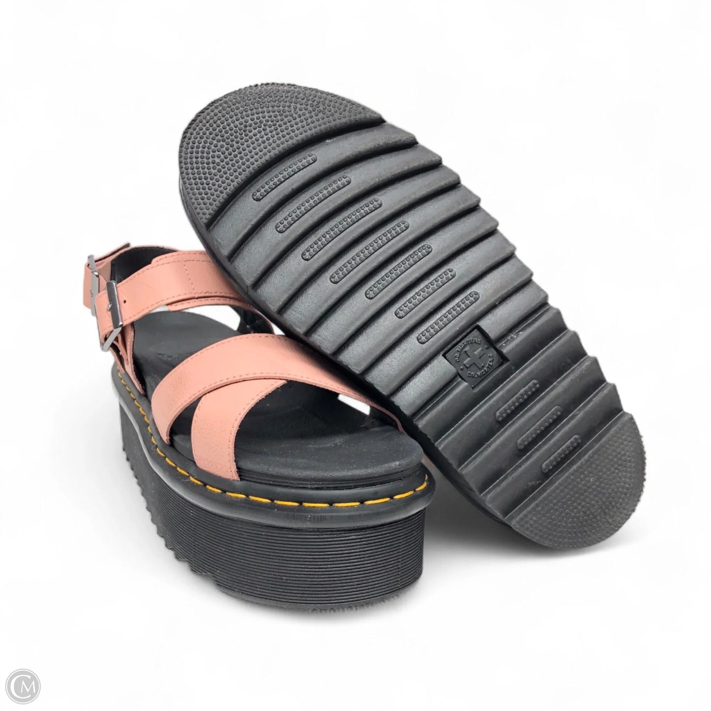 Sandals Heels Platform By Dr Martens In Pink, Size: 10