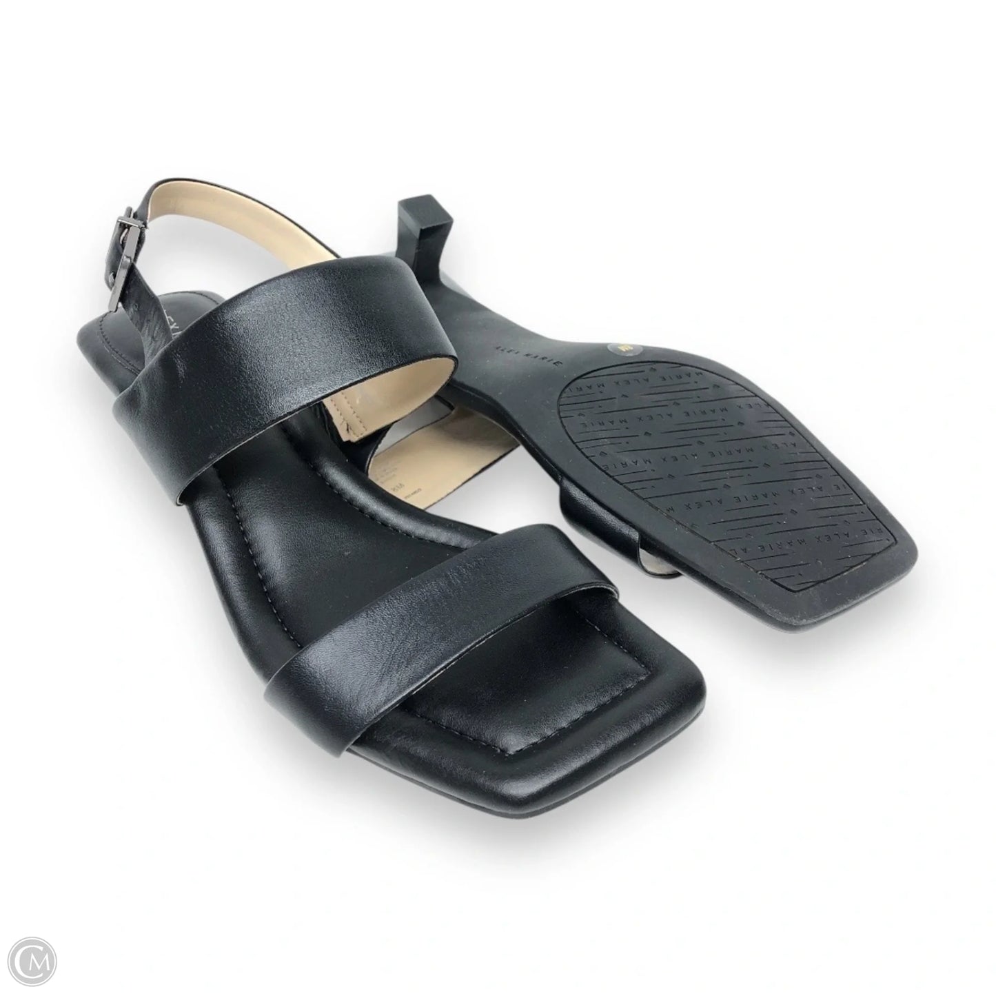 Sandals Heels Kitten By Alex Marie In Black, Size: 8