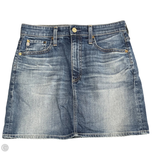 Skirt Mini & Short By Ag Jeans In Blue Denim, Size: 8