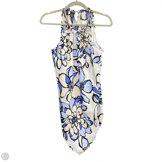 Top Sleeveless By Alfani In Blue & Grey, Size: Lp