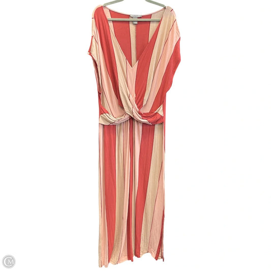 Dress Casual Maxi By Kate & Mallory In Pink & Red, Size: 2x