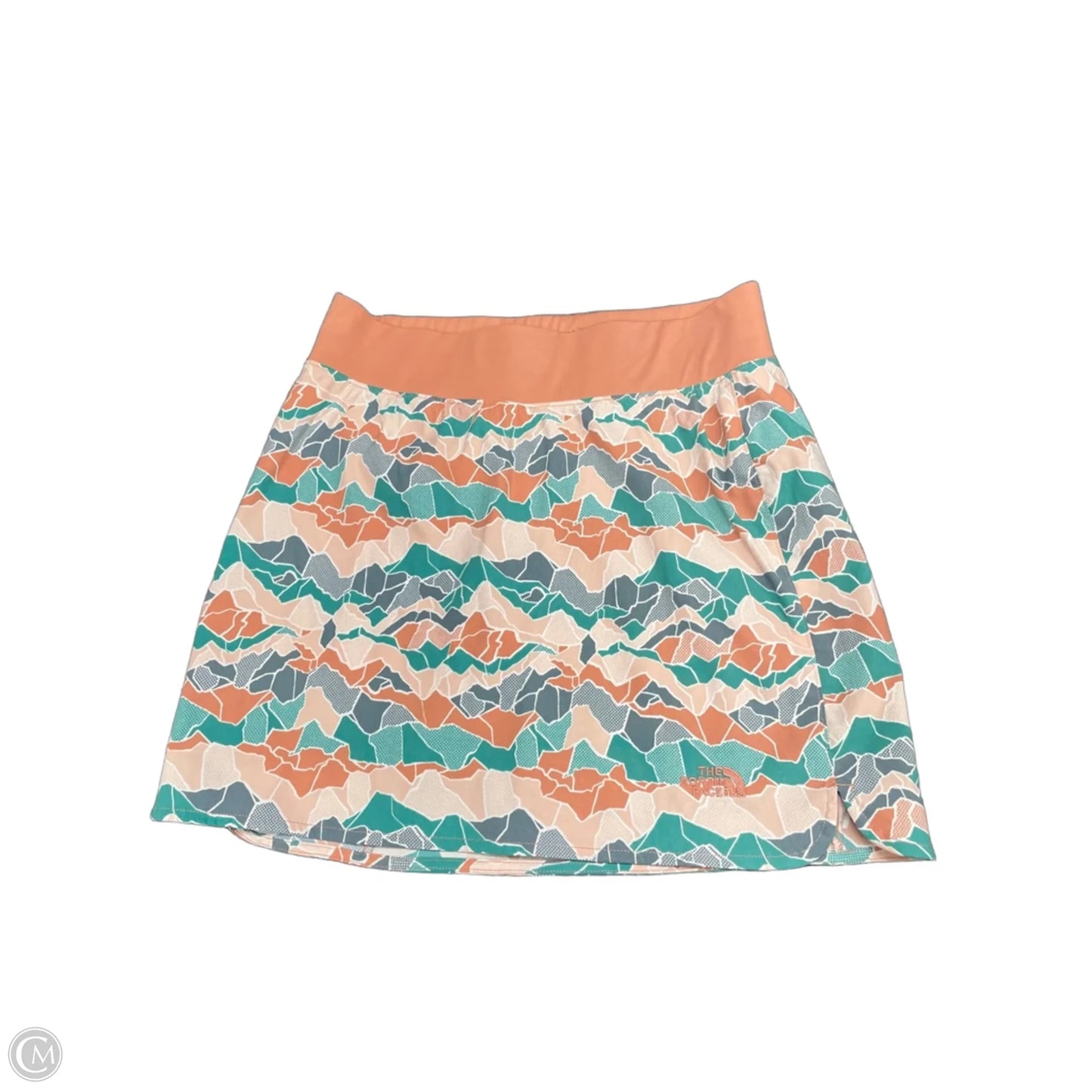 Athletic Skort By The North Face In Green & Orange, Size: M