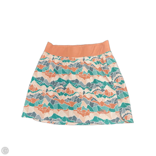 Athletic Skort By The North Face In Green & Orange, Size: M