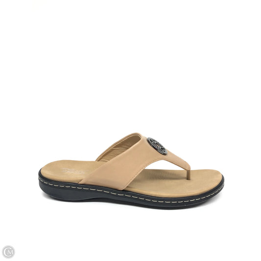 Sandals Flip Flops By Clothes Mentor In Brown, Size: 10.5