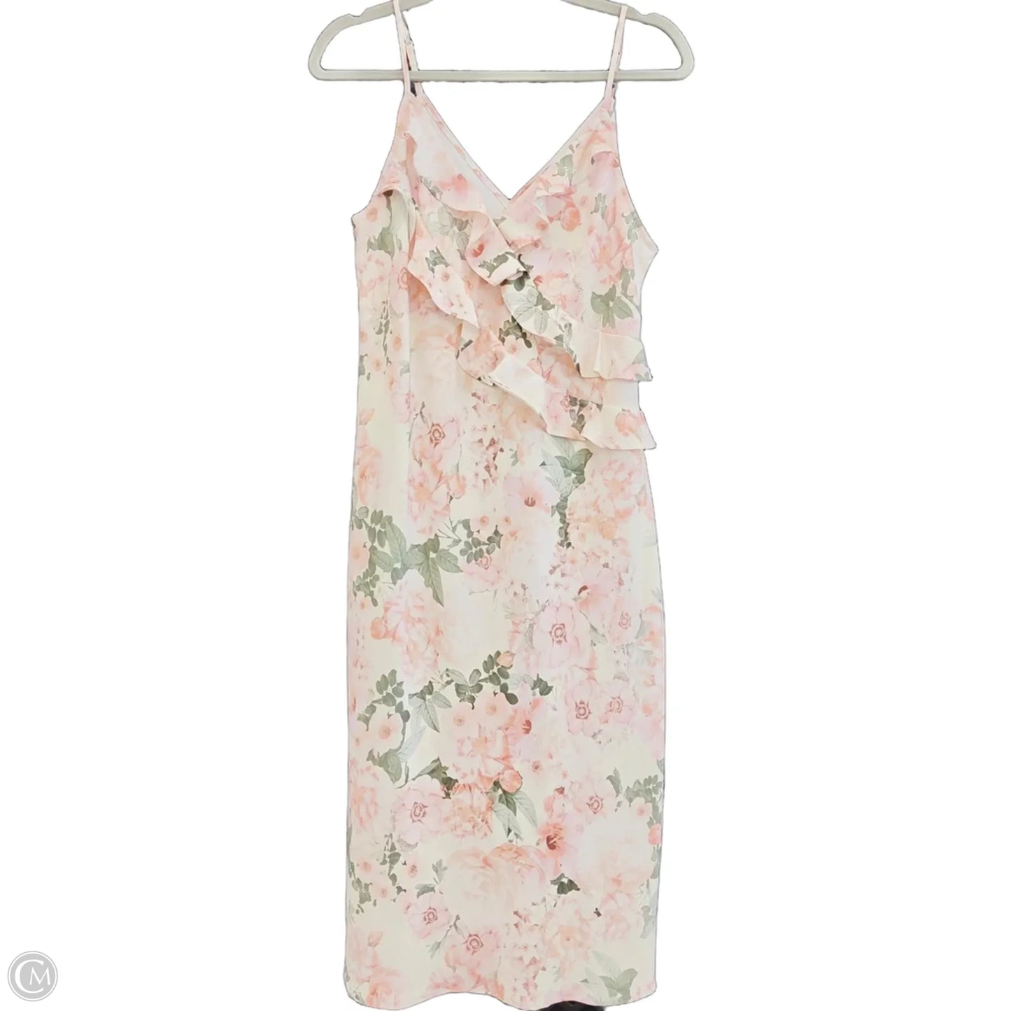 Dress Casual Midi By Express In Floral Print, Size: M