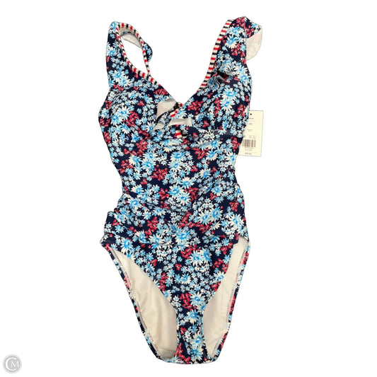 Swimsuit By Crown And Ivy In Blue & Red & White, Size: 10