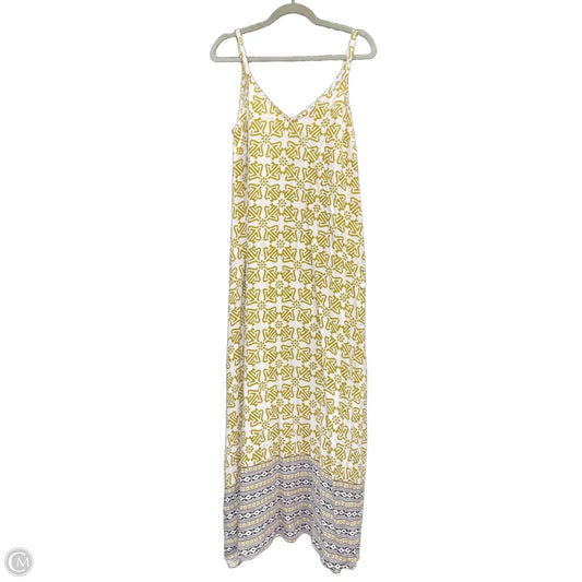 Dress Casual Maxi By Vince Camuto In Green & White, Size: S