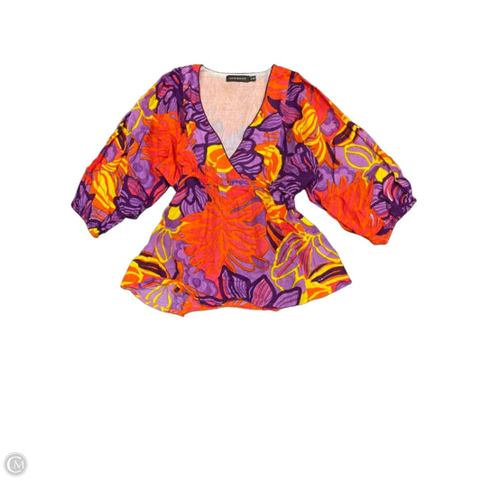 Top 3/4 Sleeve By Antik Batik In Multi-colored, Size: S