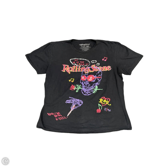 Top Short Sleeve Basic By Clothes Mentor In Black, Size: M