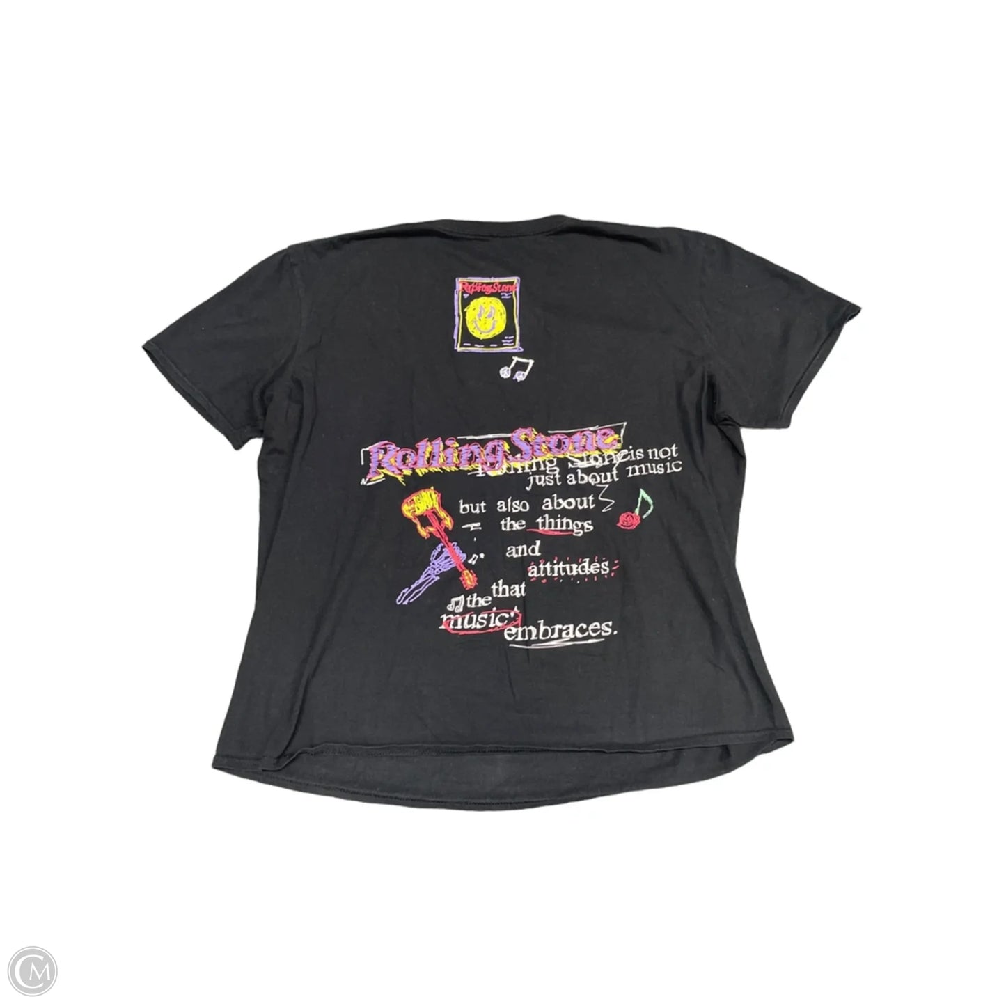 Top Short Sleeve Basic By Clothes Mentor In Black, Size: M