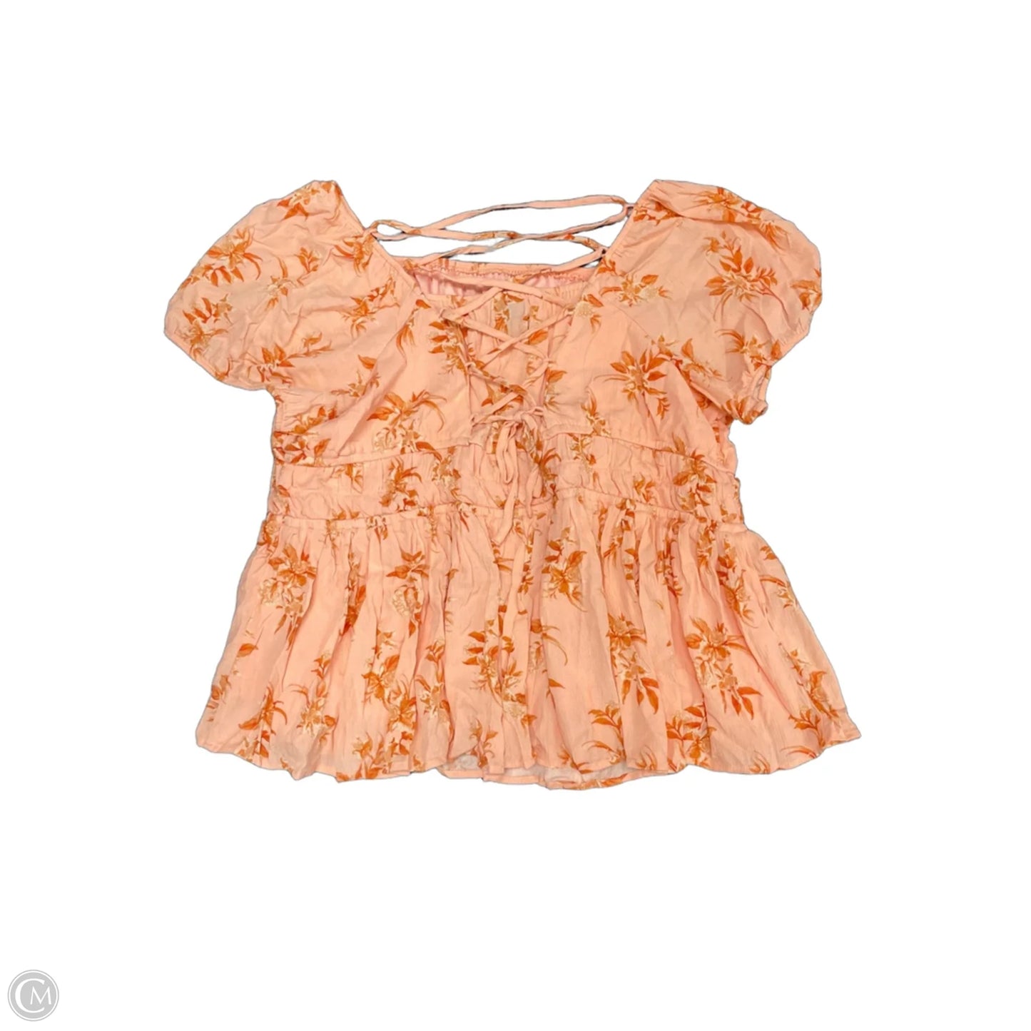 Top Short Sleeve By Torrid In Peach, Size: S