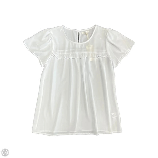 Top Short Sleeve By Pleione In White, Size: S