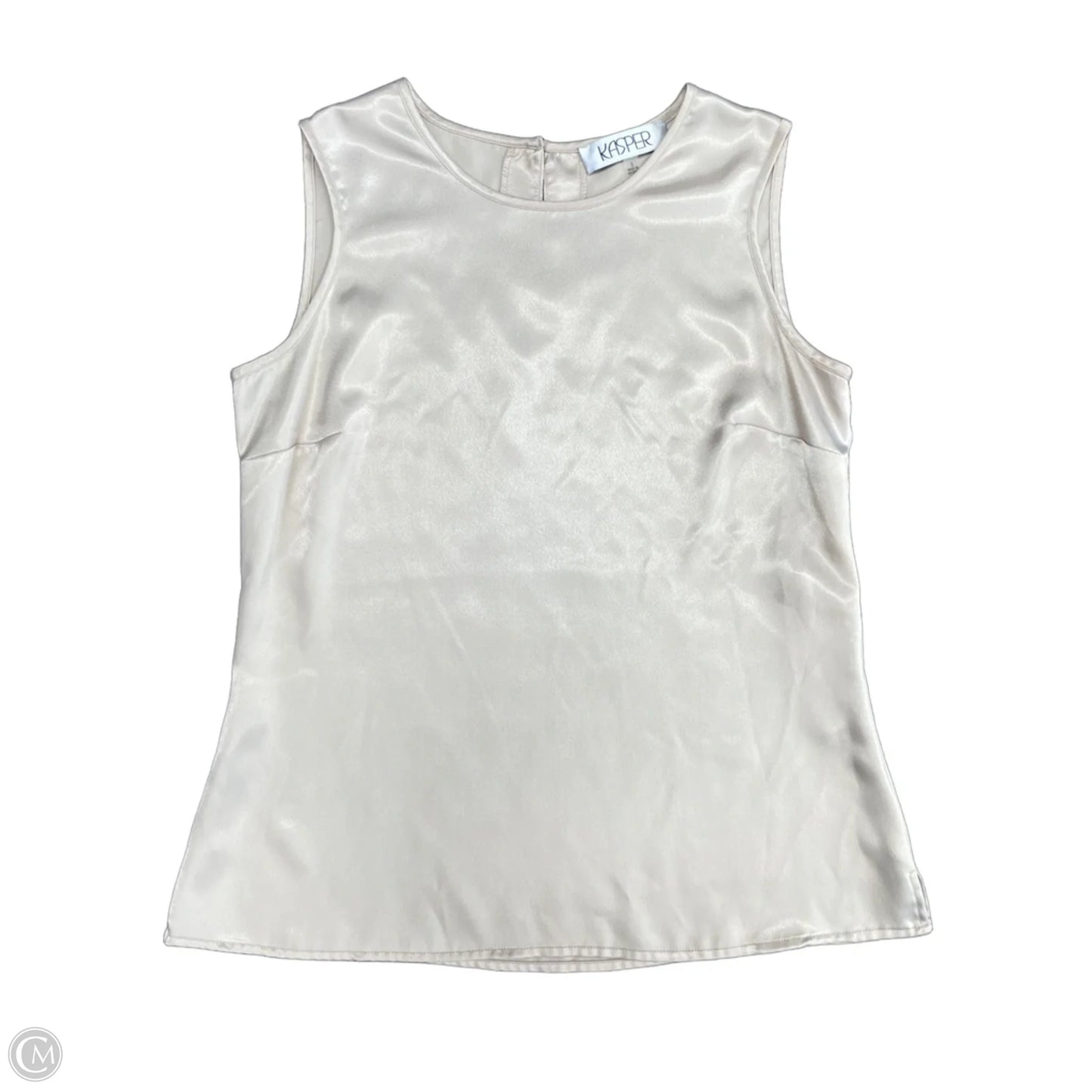 Top Sleeveless By Kasper In Beige, Size: S