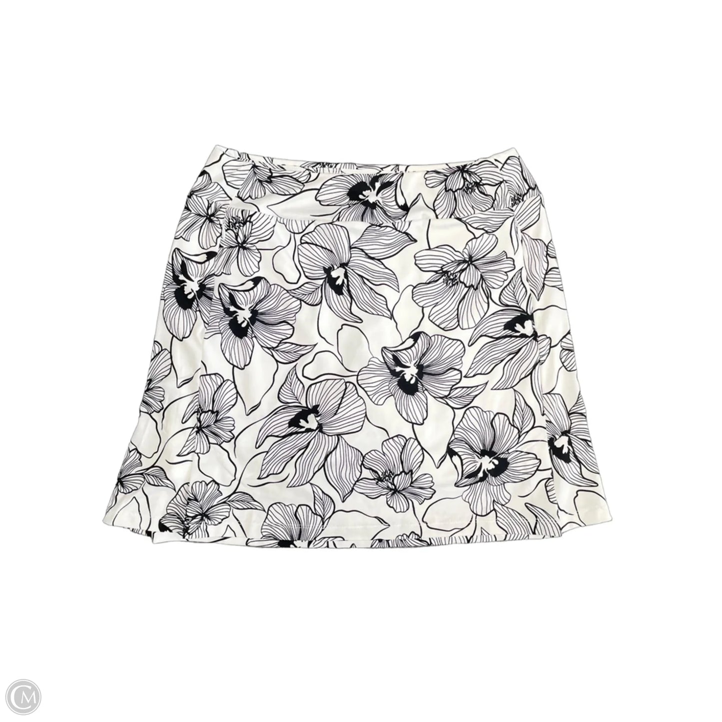 Athletic Skort By Tail In Black & White, Size: S
