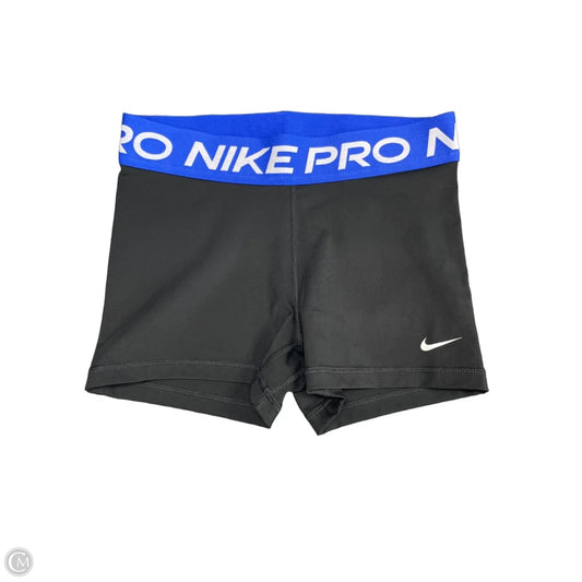 Athletic Shorts By Nike In Black & Blue, Size: M