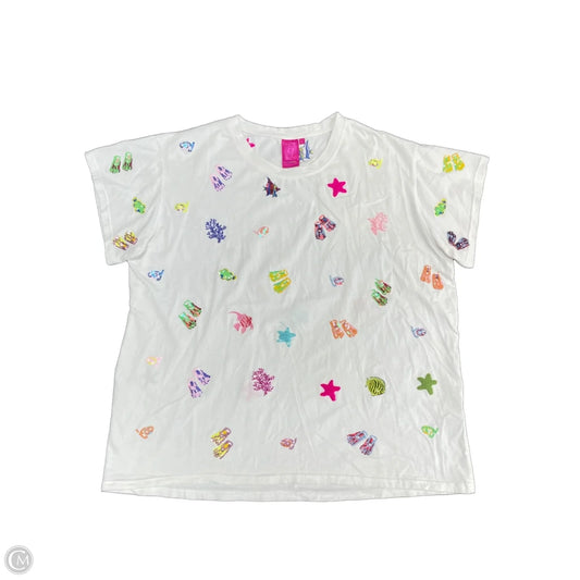 Top Short Sleeve By Cmb In Multi-colored, Size: Xl