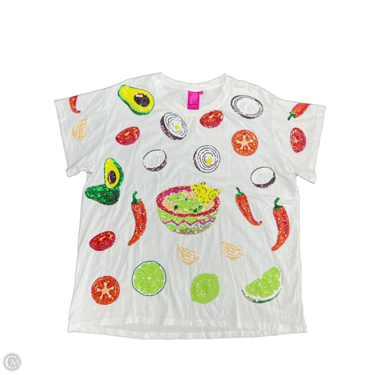 Top Short Sleeve By Cmb In Multi-colored, Size: Xl