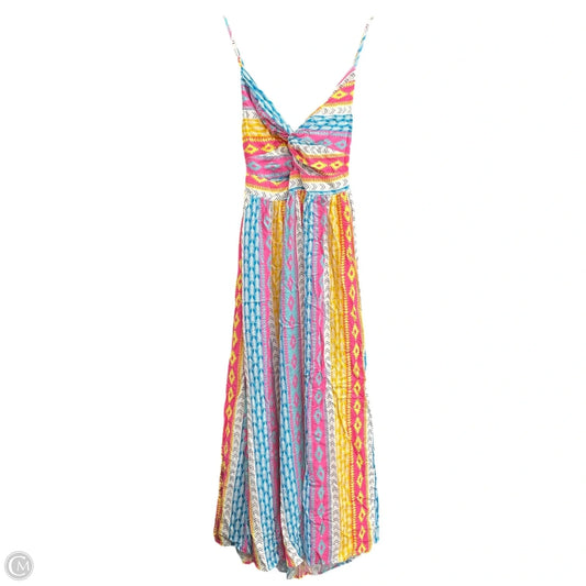Dress Casual Maxi By Cmf In Multi-colored, Size: L