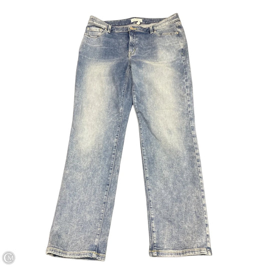 Jeans Straight By Lane Bryant In Blue Denim, Size: 16