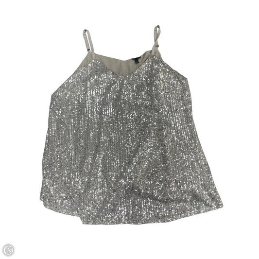 Blouse Sleeveless By Torrid In Silver, Size: 3x