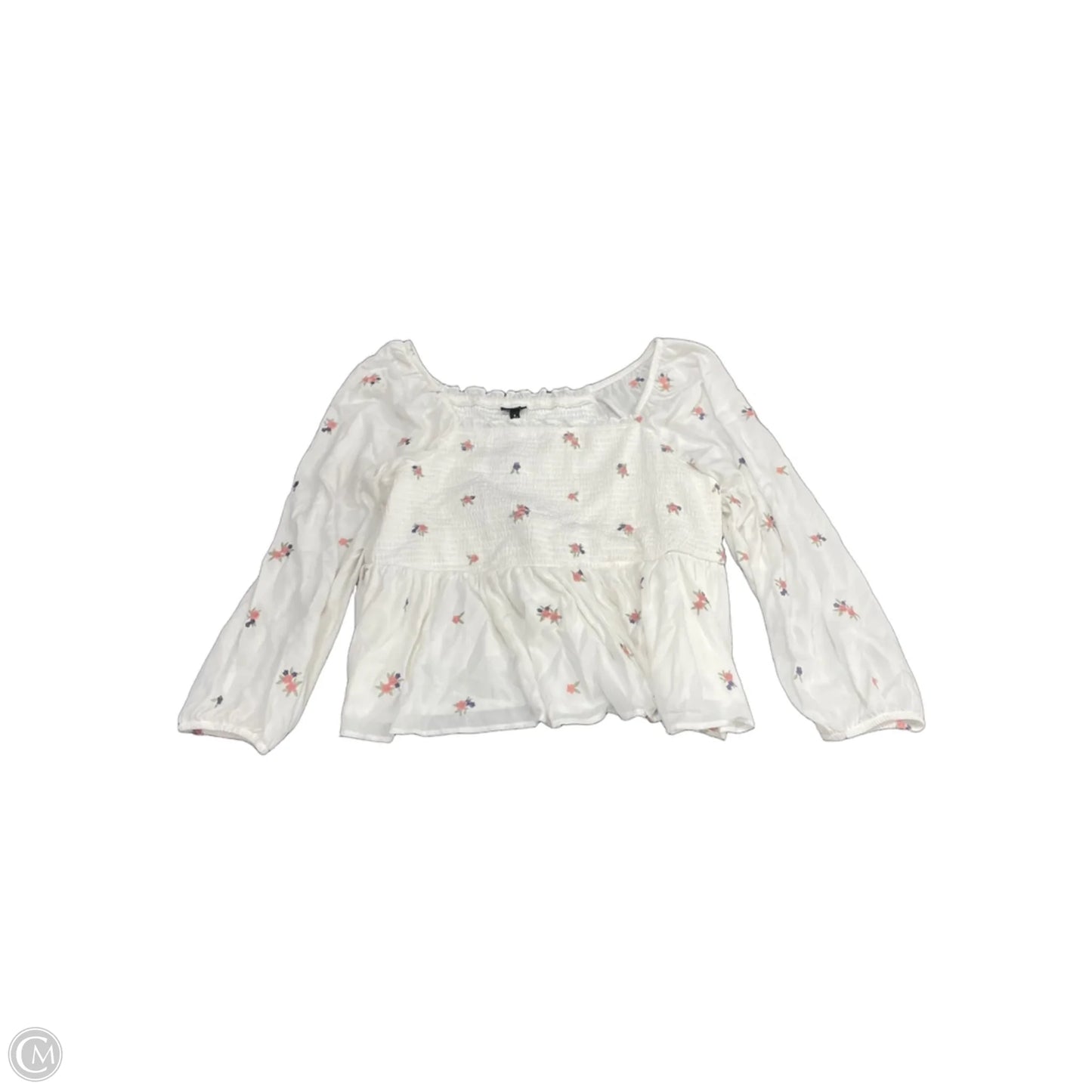 Blouse Long Sleeve By Torrid In White, Size: 3x