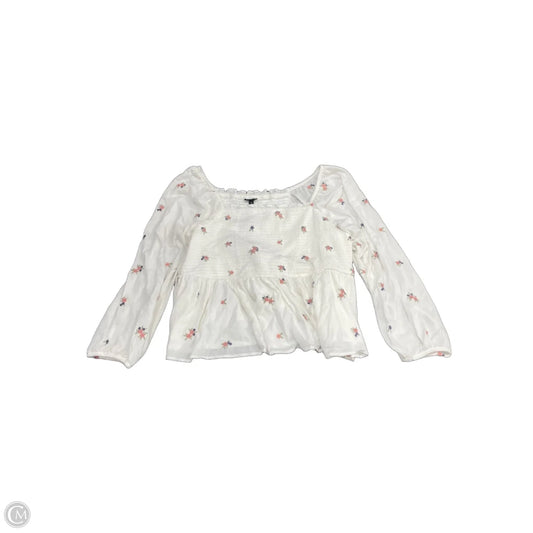 Blouse Long Sleeve By Torrid In White, Size: 3x