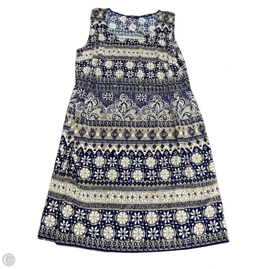 Dress Casual Short By R And M Richards In Blue & Brown, Size: 20
