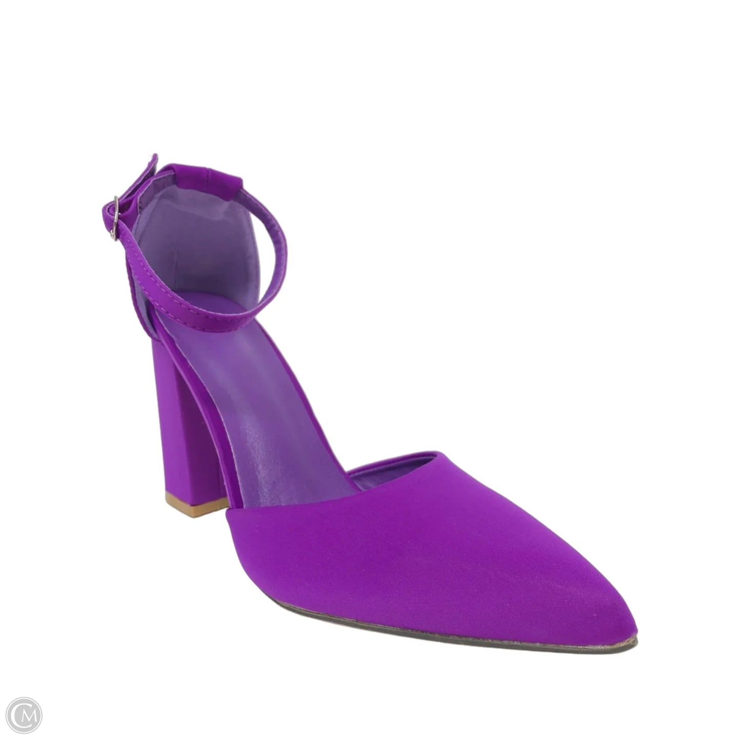 Shoes Heels Block By Cmf In Purple, Size: 10
