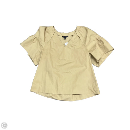 Top Short Sleeve By Banana Republic In Brown, Size: M