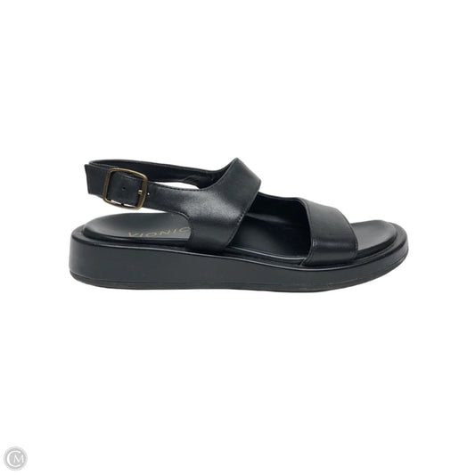 Sandals Flats By Vionic In Black, Size: 7