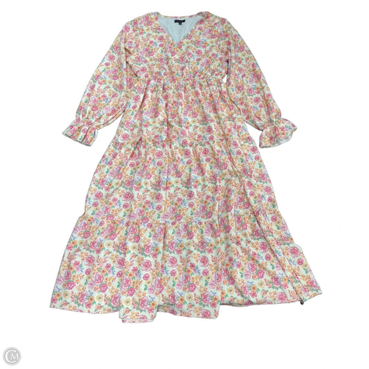 Dress Casual Maxi By Simply Southern In Floral Print, Size: L