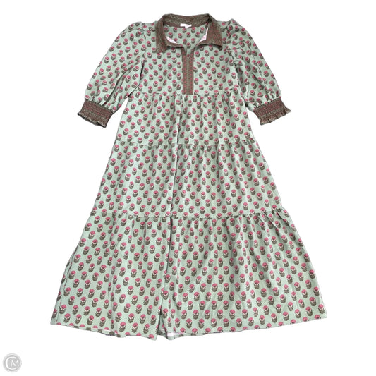 Dress Casual Midi By Mary Square In Green, Size: L