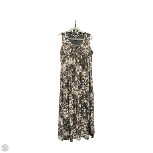 Dress Casual Maxi By Clothes Mentor In Black & Brown, Size: 2x