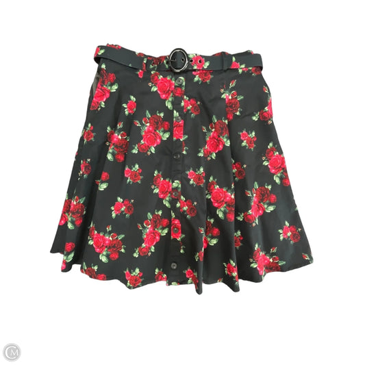 Skirt Midi By City Chic In Black & Red, Size: 18