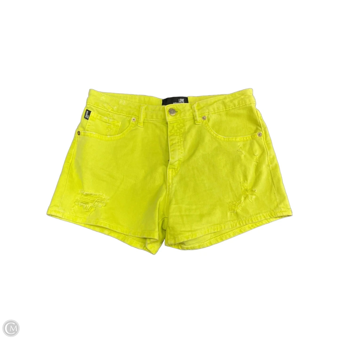 Shorts By Love Moschino In Yellow, Size: 6