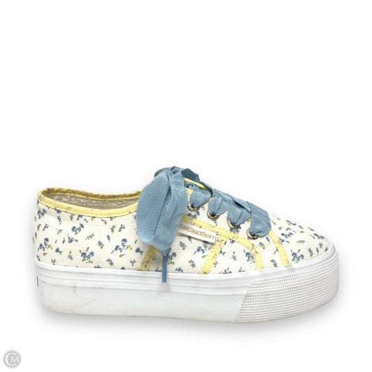 Shoes Sneakers Platform By Superga In Floral Print, Size: 7.5