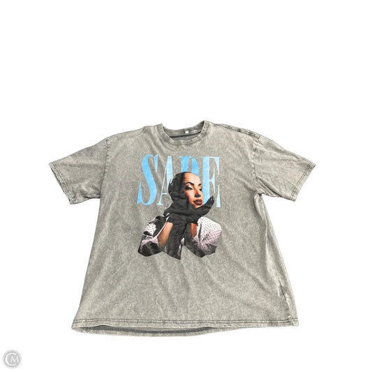 Top Short Sleeve Basic By Cmf In Grey, Size: 2x